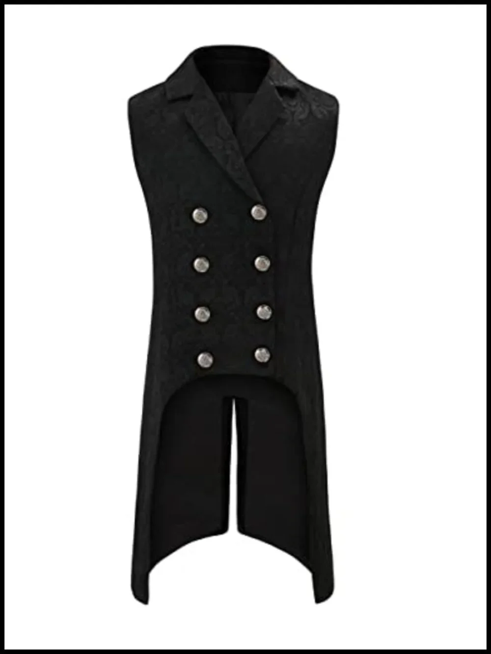 Men's Gothic Steampunk Victorian Waistcoat Suit Vest Costume Jacquard